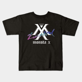 MONSTA X Beautiful Pantone Trio Color Logo Kids T-Shirt